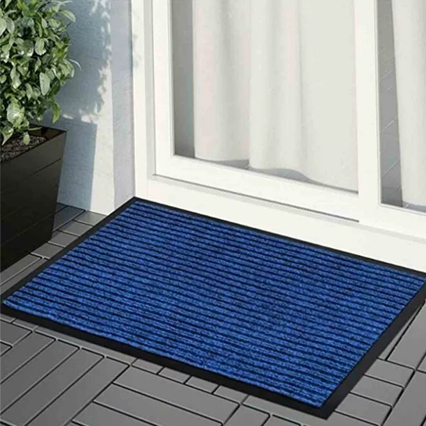 AmyHomie Front Door Mats Outdoor Non-Slip Rubber Mats Low-Profile Rug Entryway Doormat for Yard, Garage,Patio