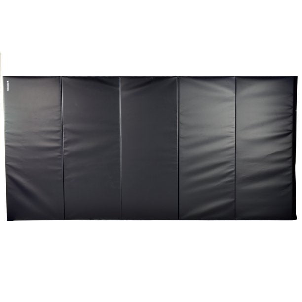 AmyHomie Folding Mats for Gymnastics, Cheerleading, Tumbling, Home Exercise, Home Wrestling, Martial Arts Vinyl and Foam Judo Mats Black 5x10 ft x 2 inch