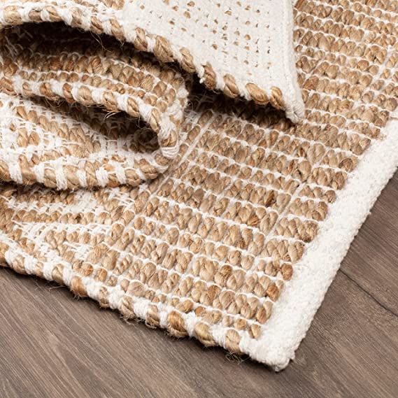 AmyHomie woven rope Mats 3x5 Feet Floor Mat 36x60 Inch Farmhouse Area Rugs Natural Braided Doormat