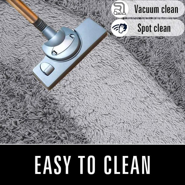 AmyHomie Fluffy Rug Ultra Soft Shag Carpet for Bedroom Living Room Big Area Rugs, 5'x8',Gray