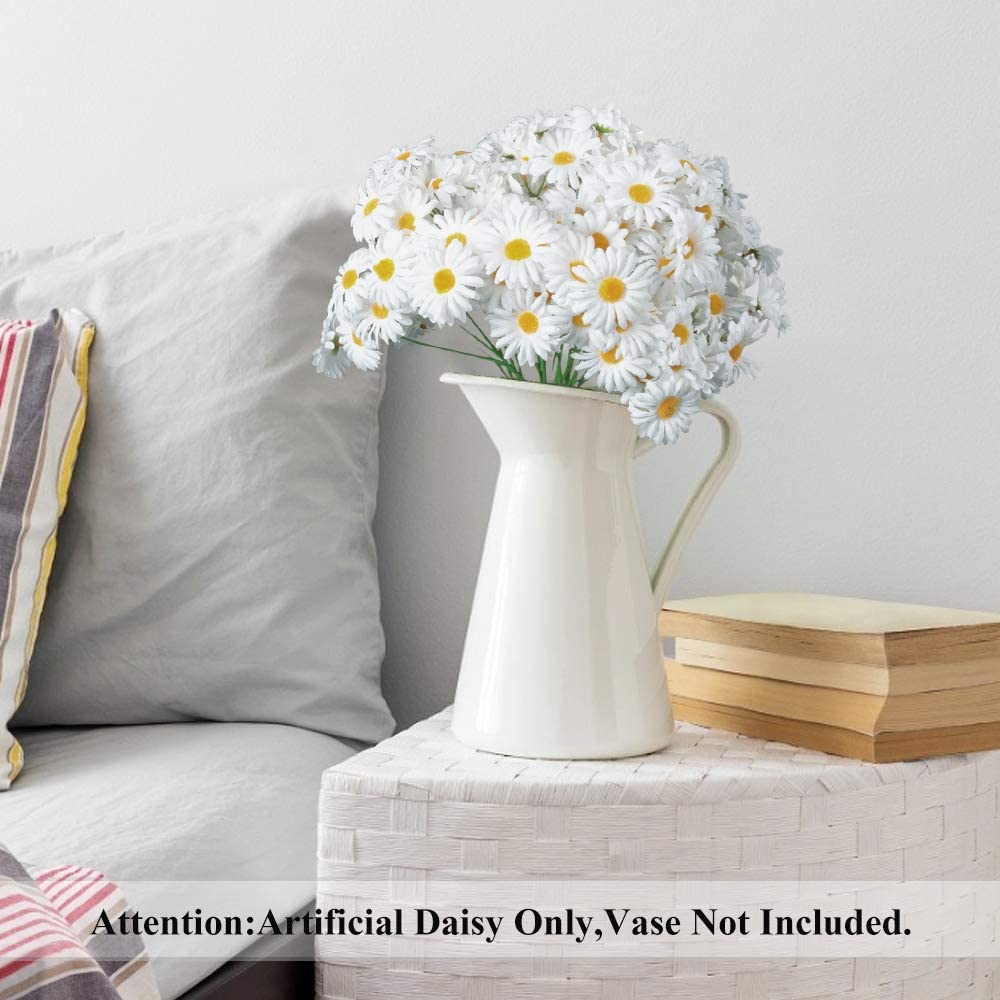 AmyHomie Artificial Flowers, Silk Daisy, Artificial Gerber Daisy for Home Decoration, Artificial Daisy for Wedding Decoration