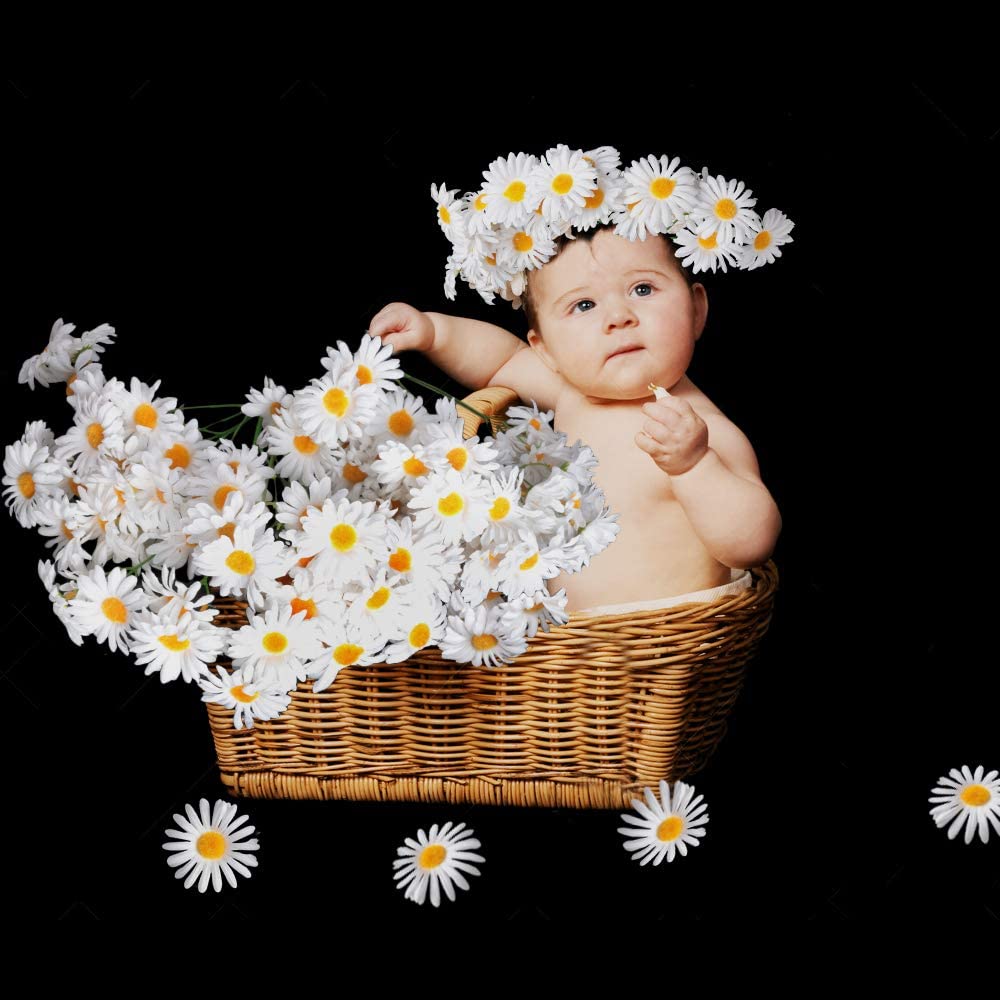 AmyHomie Artificial Flowers, Silk Daisy, Artificial Gerber Daisy for Home Decoration, Artificial Daisy for Wedding Decoration