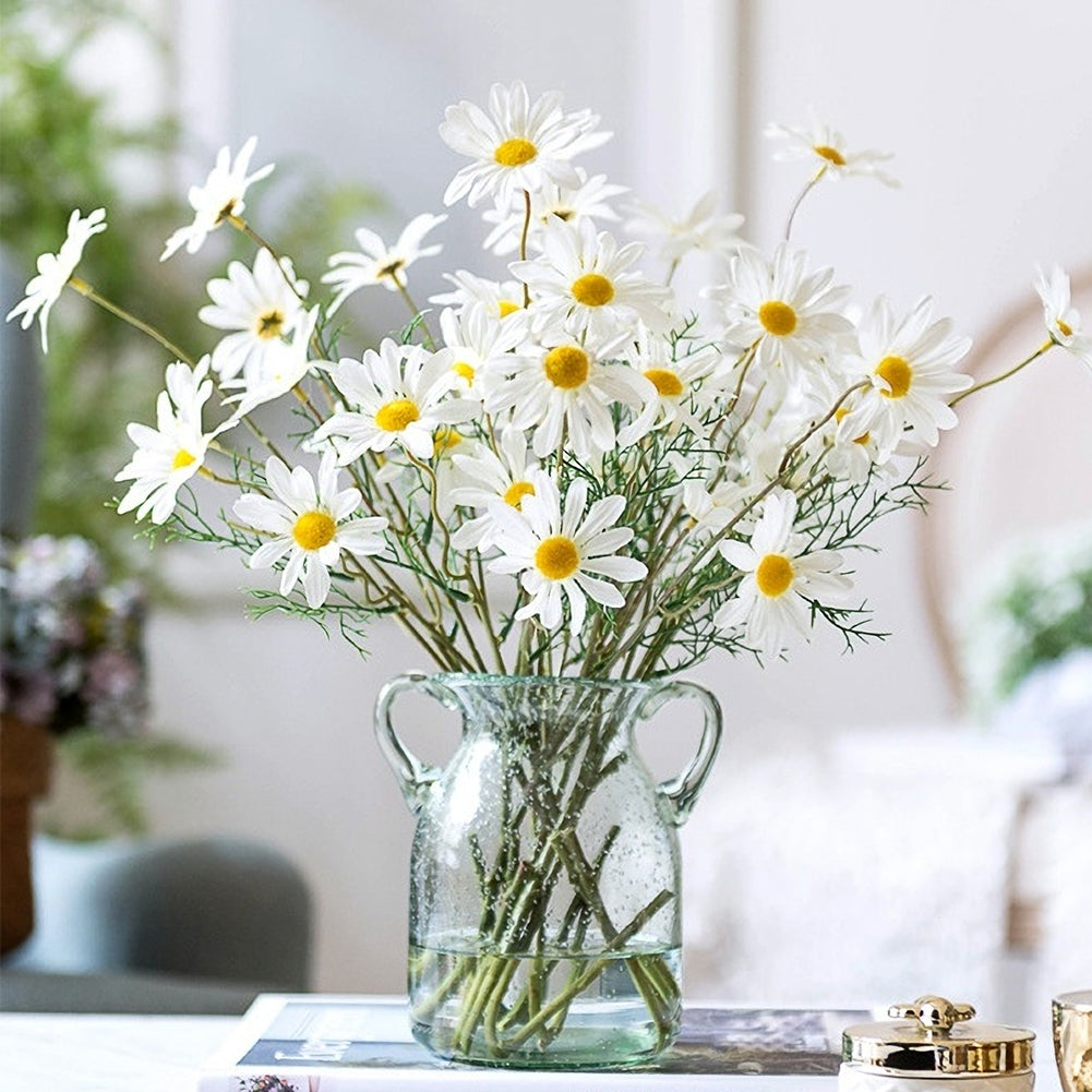 AmyHomie Artificial Flowers, Silk Daisy, Artificial Gerber Daisy for Home Decoration, Artificial Daisy for Wedding Decoration