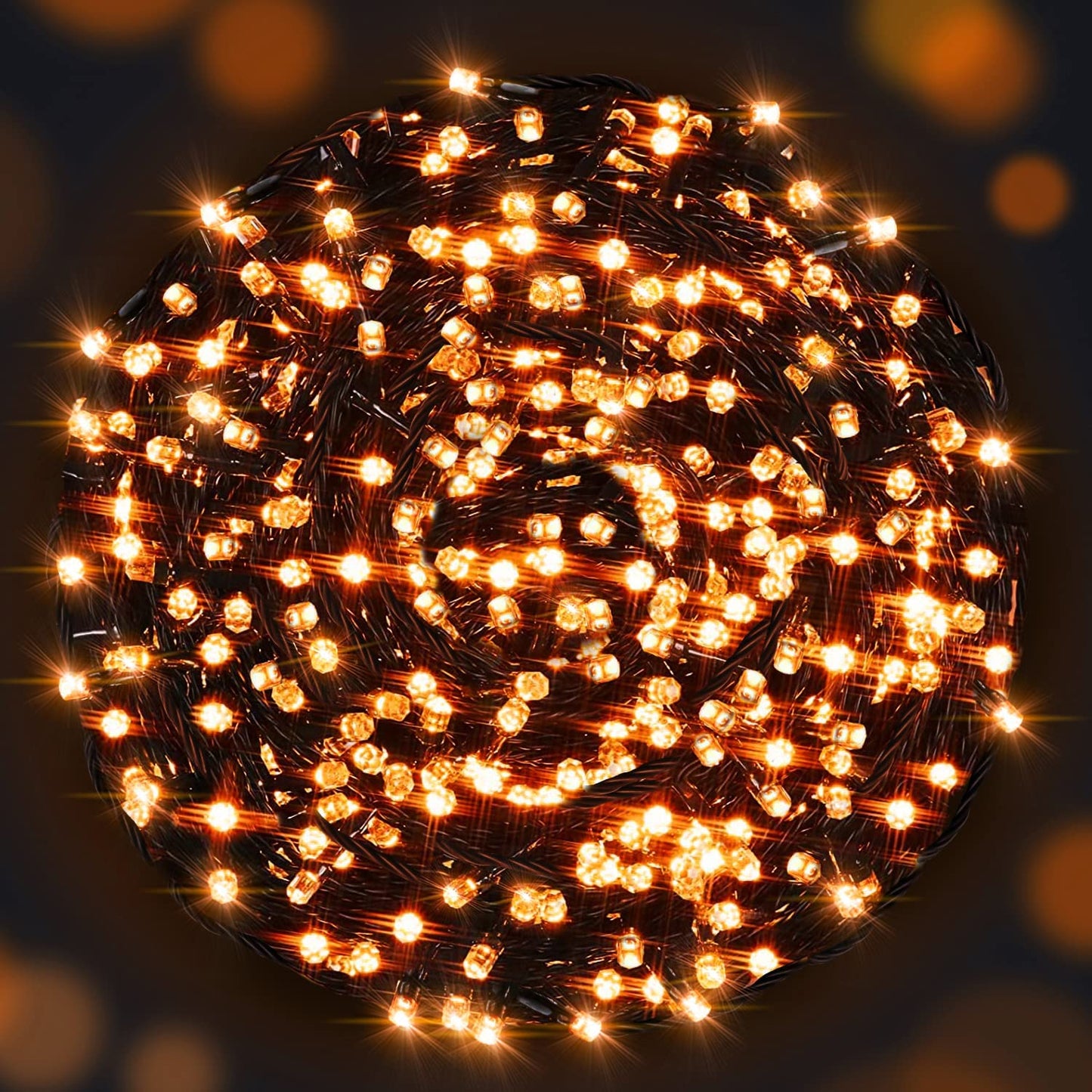 AmyHomie Blue Christmas Lights, 108Ft 300LED Halloween Lights Outdoor Waterproof, End-to-End Indoor Fairy Decorative Lights for Wedding, Party, Halloween Christmas Decor