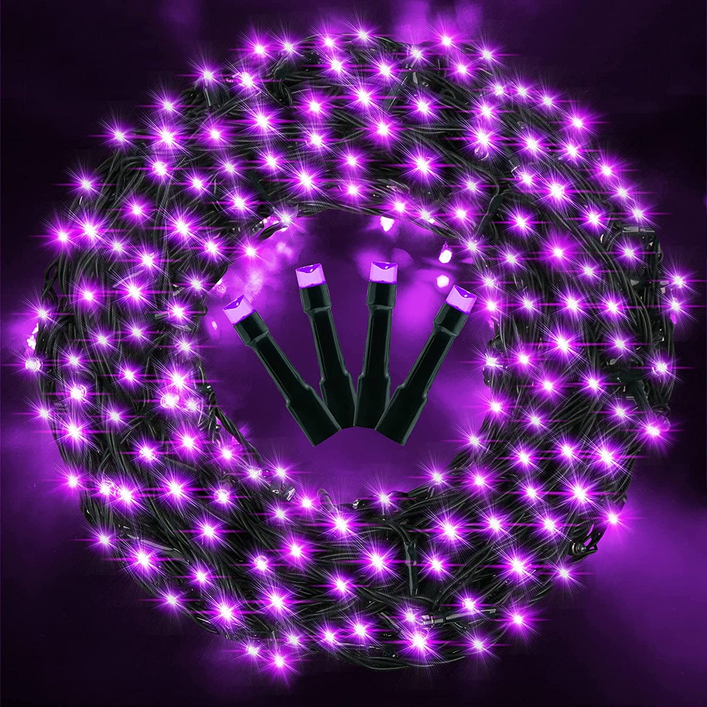 AmyHomie Blue Christmas Lights, 108Ft 300LED Halloween Lights Outdoor Waterproof, End-to-End Indoor Fairy Decorative Lights for Wedding, Party, Halloween Christmas Decor