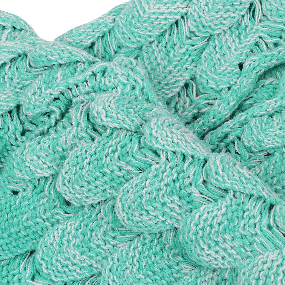 AmyHomie Mermaid Tail Blanket, Soft Crochet Sleeping Blanket for Kids Adults, Mermaid Gift for Girls
