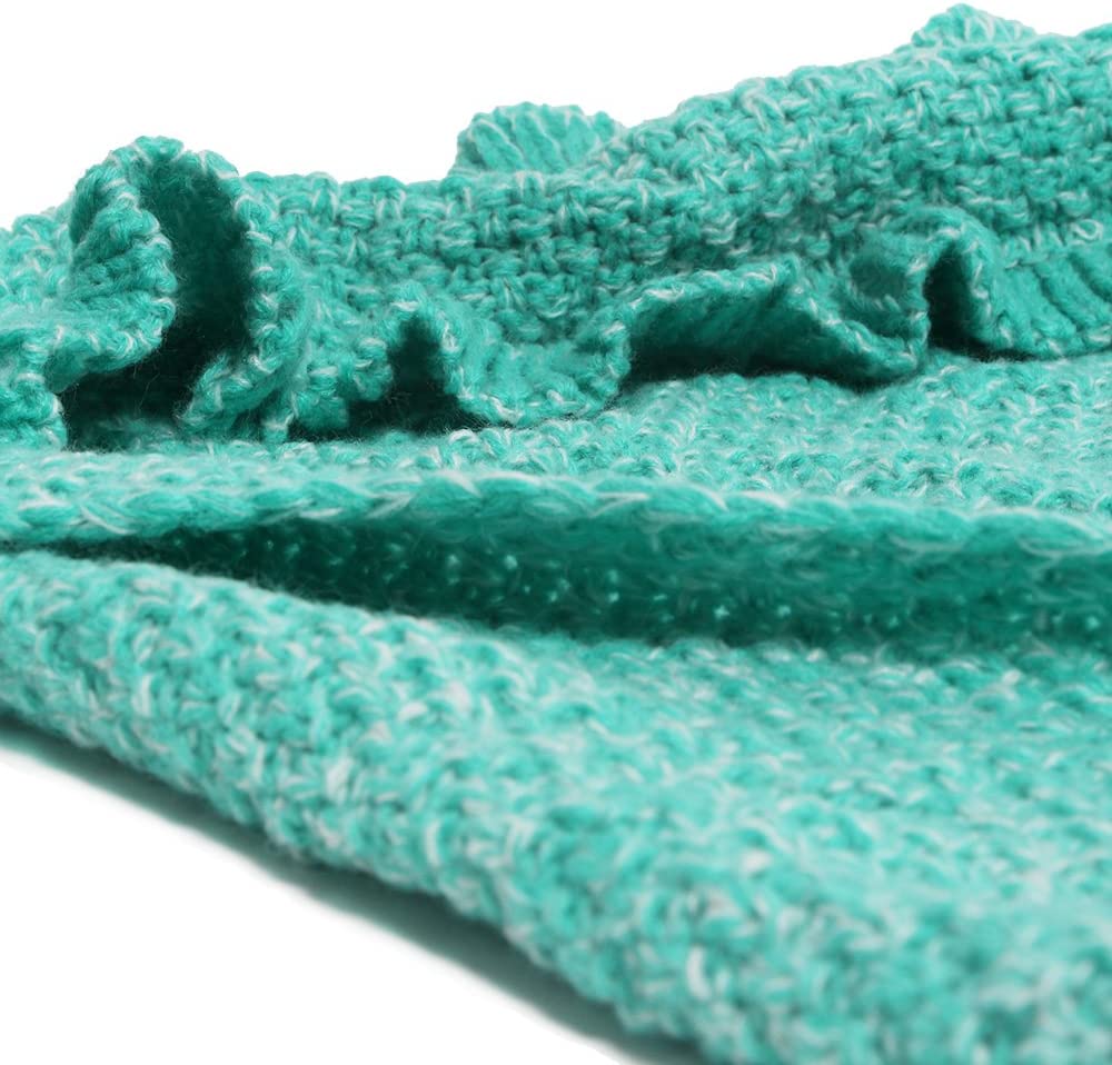 AmyHomie Mermaid Tail Blanket, Soft Crochet Sleeping Blanket for Kids Adults, Mermaid Gift for Girls