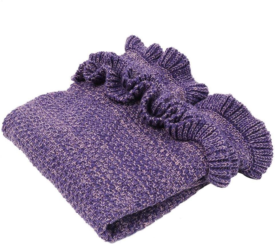 AmyHomie Mermaid Tail Blanket, Soft Crochet Sleeping Blanket for Kids Adults, Mermaid Gift for Girls