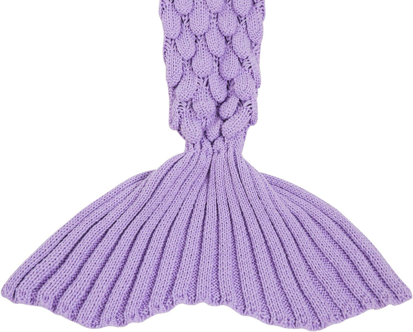 AmyHomie Mermaid Tail Blanket, Soft Crochet Sleeping Blanket for Kids Adults, Mermaid Gift for Girls