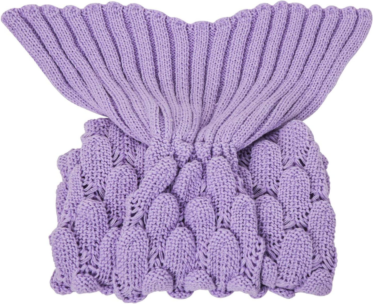 AmyHomie Mermaid Tail Blanket, Soft Crochet Sleeping Blanket for Kids Adults, Mermaid Gift for Girls