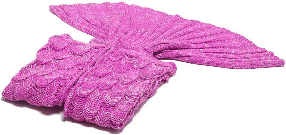 AmyHomie Mermaid Tail Blanket, Soft Crochet Sleeping Blanket for Kids Adults, Mermaid Gift for Girls