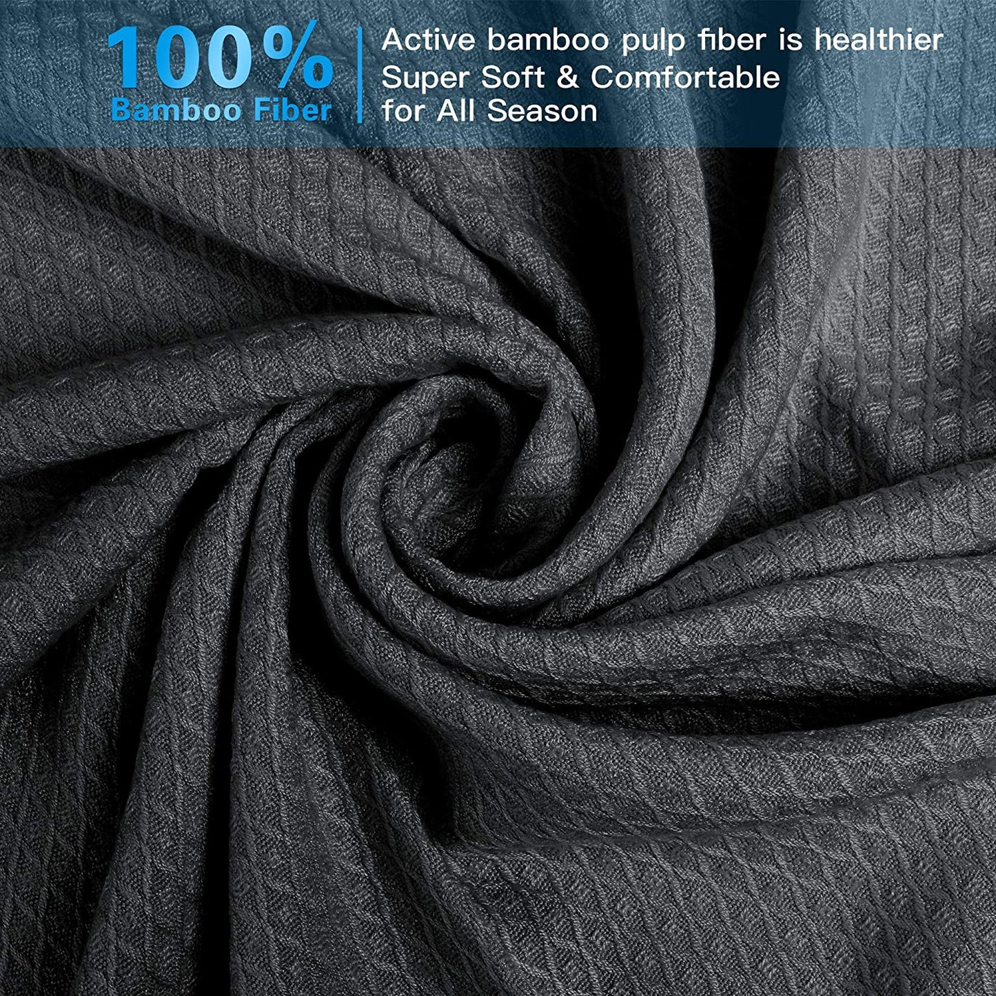 AmyHomie Cooling Blanket, 100% Bamboo Blankets for Hot Sleepers Night Sweats, Lightweight Breathable Summer Cool Blankets for Bed Couch All Season Use, with Laundry Bag Gift