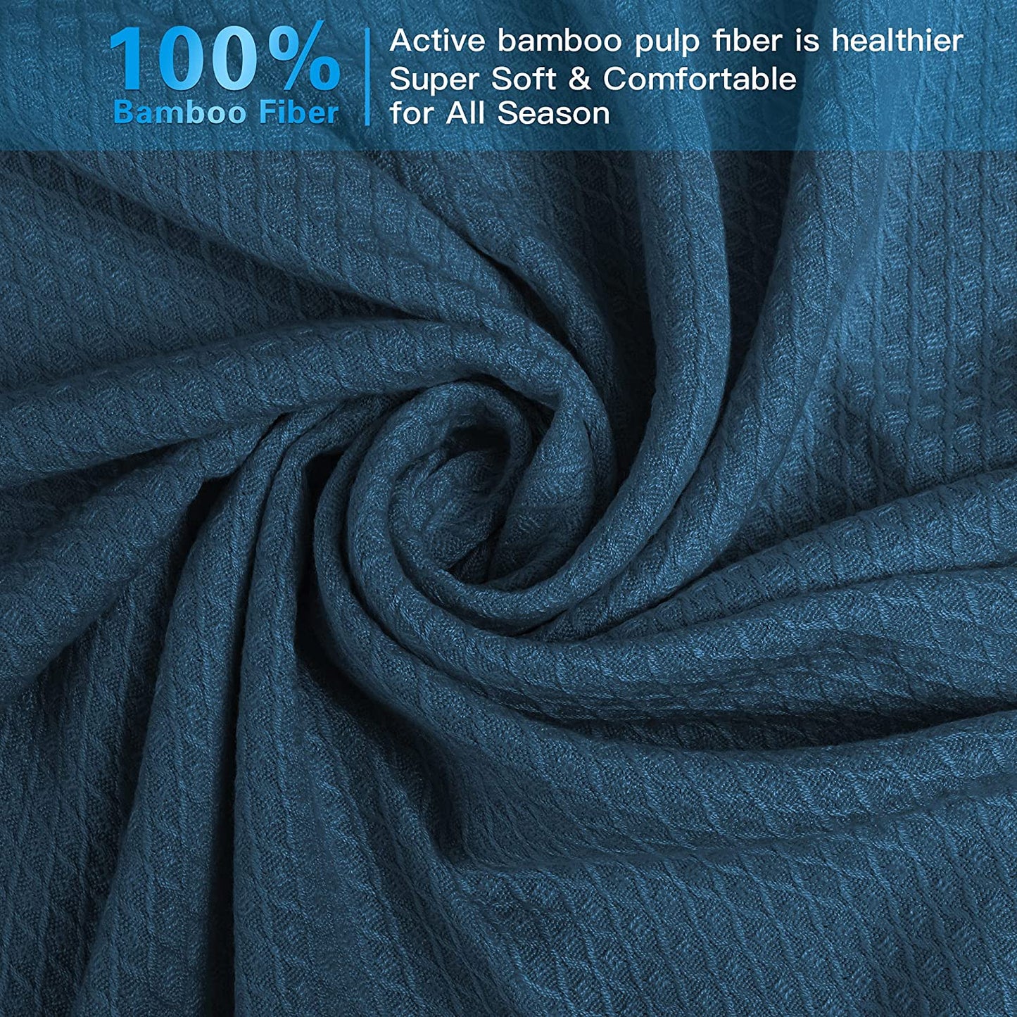 AmyHomie Cooling Blanket, 100% Bamboo Blankets for Hot Sleepers Night Sweats, Lightweight Breathable Summer Cool Blankets for Bed Couch All Season Use, with Laundry Bag Gift