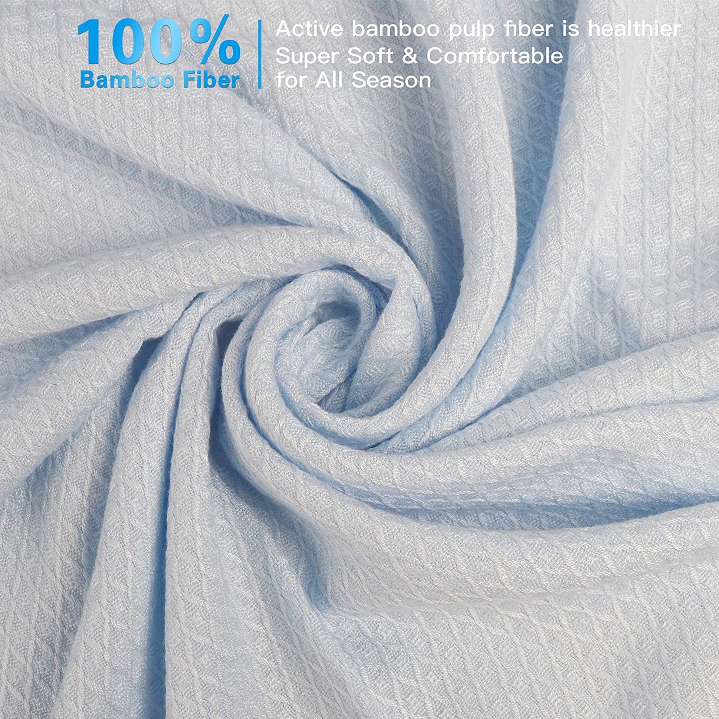 AmyHomie Cooling Blanket, 100% Bamboo Blankets for Hot Sleepers Night Sweats, Lightweight Breathable Summer Cool Blankets for Bed Couch All Season Use, with Laundry Bag Gift