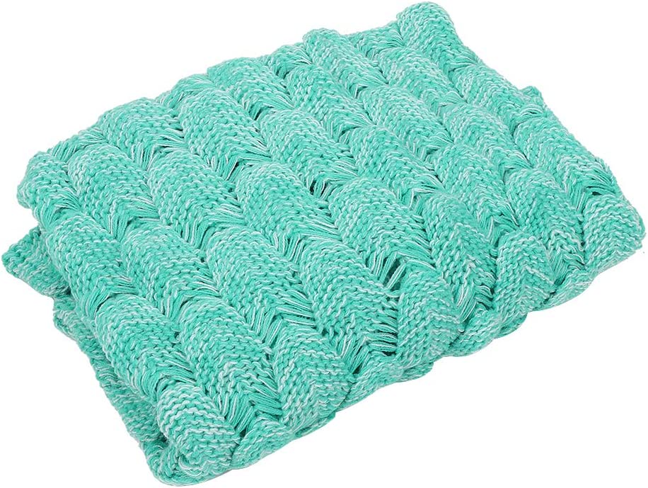 AmyHomie Mermaid Tail Blanket, Soft Crochet Sleeping Blanket for Kids Adults, Mermaid Gift for Girls