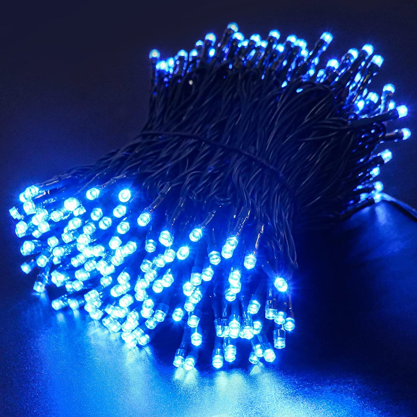 AmyHomie Blue Christmas Lights, 108Ft 300LED Halloween Lights Outdoor Waterproof, End-to-End Indoor Fairy Decorative Lights for Wedding, Party, Halloween Christmas Decor