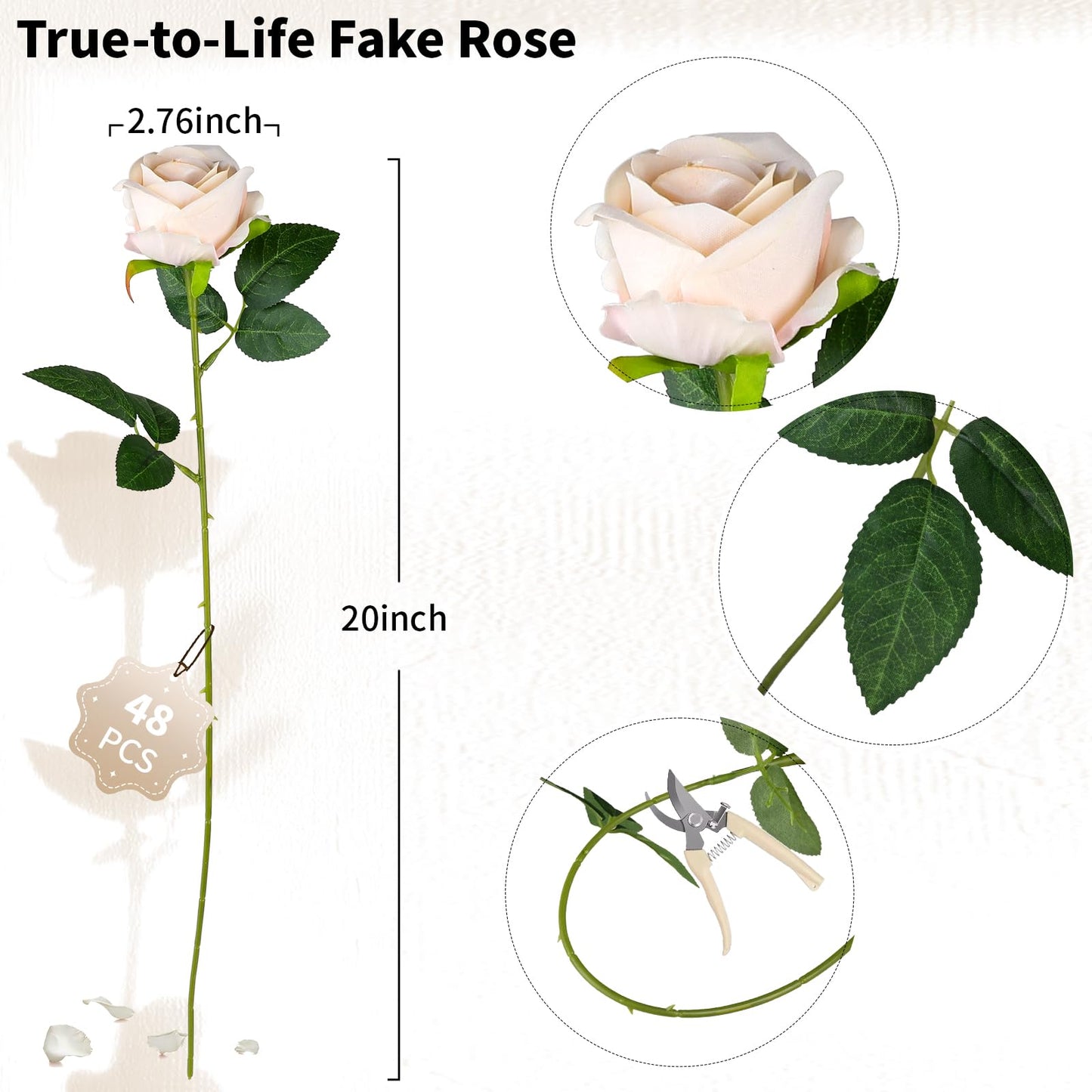 AmyHomie Red Roses Artificial Flowers, Realistic Fake Velvet Rose Bulk with Bendable Stems for DIY Wedding Bouquets, Centerpieces, Home, Party, Valentine’s & Mother’s Day Decor